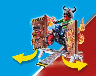 PLAYMOBIL® 70553 Stuntshow Motorrad Mit Feuerwand 6 PLAYMOBIL® 70553 Stuntshow Motorrad Mit Feuerwand – Bild 4