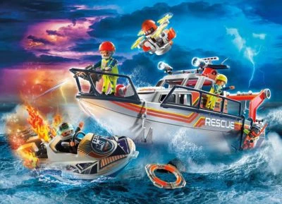 PLAYMOBIL® 70140 Seenot: Löscheinsatz Mit Rettungskreuzer 4 PLAYMOBIL® 70140 Seenot: Löscheinsatz Mit Rettungskreuzer – Bild 2