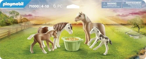 PLAYMOBIL® Country - 2 Island Ponys Mit Fohlen 3 PLAYMOBIL® Country - 2 Island Ponys Mit Fohlen