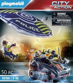 PLAYMOBIL® City Action - Polizei-Fallschirm: Verfolgung Des Amphibien-Fahrzeugs -Playmobil Shop 43274252 3 2 4008789707819 1280x1280