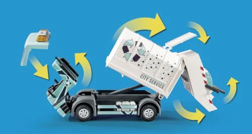 PLAYMOBIL® City Life - Müllfahrzeug Mit Blinklicht 6 PLAYMOBIL® City Life - Müllfahrzeug Mit Blinklicht – Bild 4