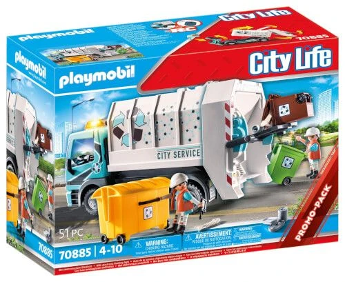 PLAYMOBIL® City Life - Müllfahrzeug Mit Blinklicht 3 PLAYMOBIL® City Life - Müllfahrzeug Mit Blinklicht