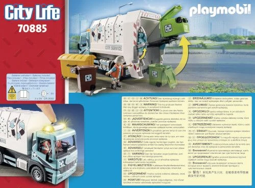 PLAYMOBIL® City Life - Müllfahrzeug Mit Blinklicht 4 PLAYMOBIL® City Life - Müllfahrzeug Mit Blinklicht – Bild 2