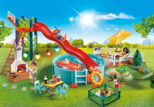 PLAYMOBIL® City Life - Poolparty Mit Rutsche 7 PLAYMOBIL® City Life - Poolparty Mit Rutsche – Bild 5