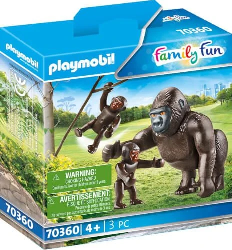 PLAYMOBIL® Family Fun - Gorilla Mit Babys 3 PLAYMOBIL® Family Fun - Gorilla Mit Babys