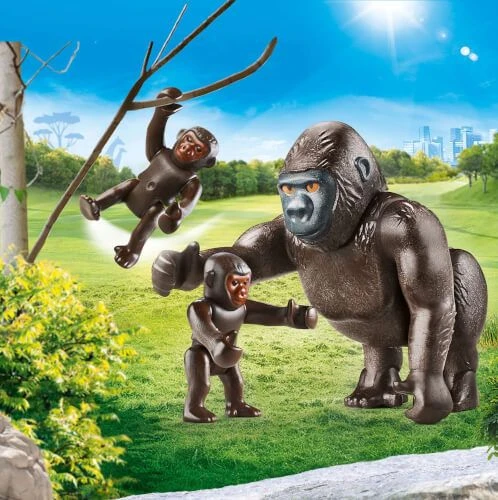 PLAYMOBIL® Family Fun - Gorilla Mit Babys 4 PLAYMOBIL® Family Fun - Gorilla Mit Babys – Bild 2