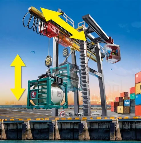 PLAYMOBIL® City Action - Portalkran Mit Containern 6 PLAYMOBIL® City Action - Portalkran Mit Containern – Bild 4