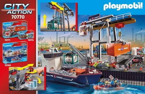 PLAYMOBIL® City Action - Portalkran Mit Containern 4 PLAYMOBIL® City Action - Portalkran Mit Containern – Bild 2