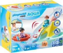 PLAYMOBIL® 1.2.3. Aqua - Badeinsel Mit Wasserrutsche