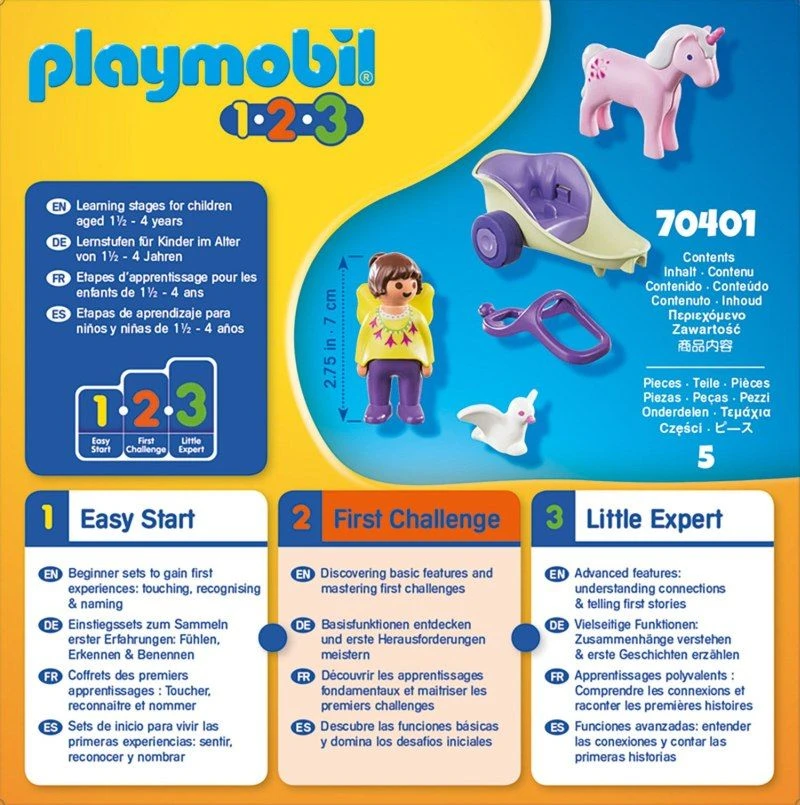 PLAYMOBIL® 1.2.3. - Einhornkutsche Mit Fee 4 PLAYMOBIL® 1.2.3. - Einhornkutsche Mit Fee – Bild 2