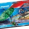 PLAYMOBIL® City Action - Polizei-Hubschrauber: Fallschirm-Verfolgung