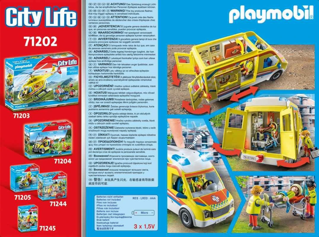 PLAYMOBIL® City Life - Rettungswagen Mit Licht Und Sound 7 PLAYMOBIL® City Life - Rettungswagen Mit Licht Und Sound – Bild 5