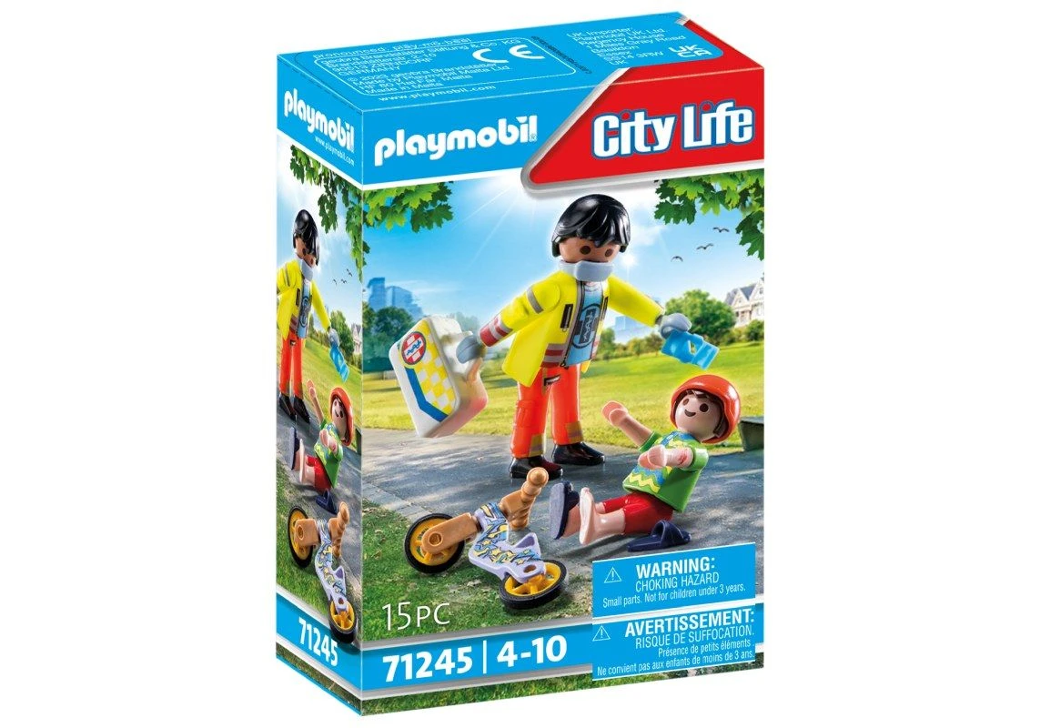 PLAYMOBIL® City Life - Sanitäter Mit Patient 3 PLAYMOBIL® City Life - Sanitäter Mit Patient