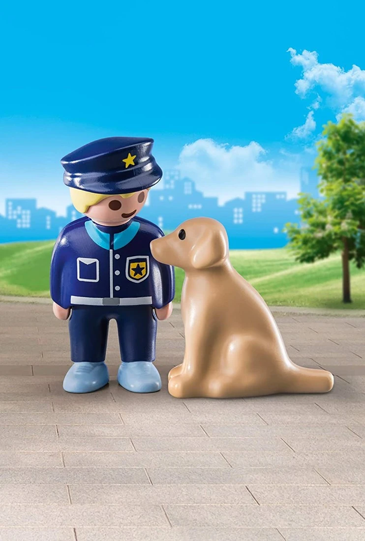PLAYMOBIL 1.2.3 70408 Polizist Mit Hund, Ab 1,5 Bis 4 Jahre 4 PLAYMOBIL 1.2.3 70408 Polizist Mit Hund, Ab 1,5 Bis 4 Jahre – Bild 2