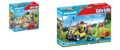 Playmobil 2er Set City Action 71244 Rettungsteam + 71204 Rettungscaddy Ab 5 Jahren