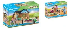 Playmobil 2er Set Country 71240 Reitstallerweiterung + 71242 Reitunterricht Ab 5 Jahren