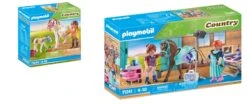 Playmobil 2er Set Country 71243 Pferd Mit Fohlen + 71241 Tierärztin Für Pferde Ab 5 Jahren
