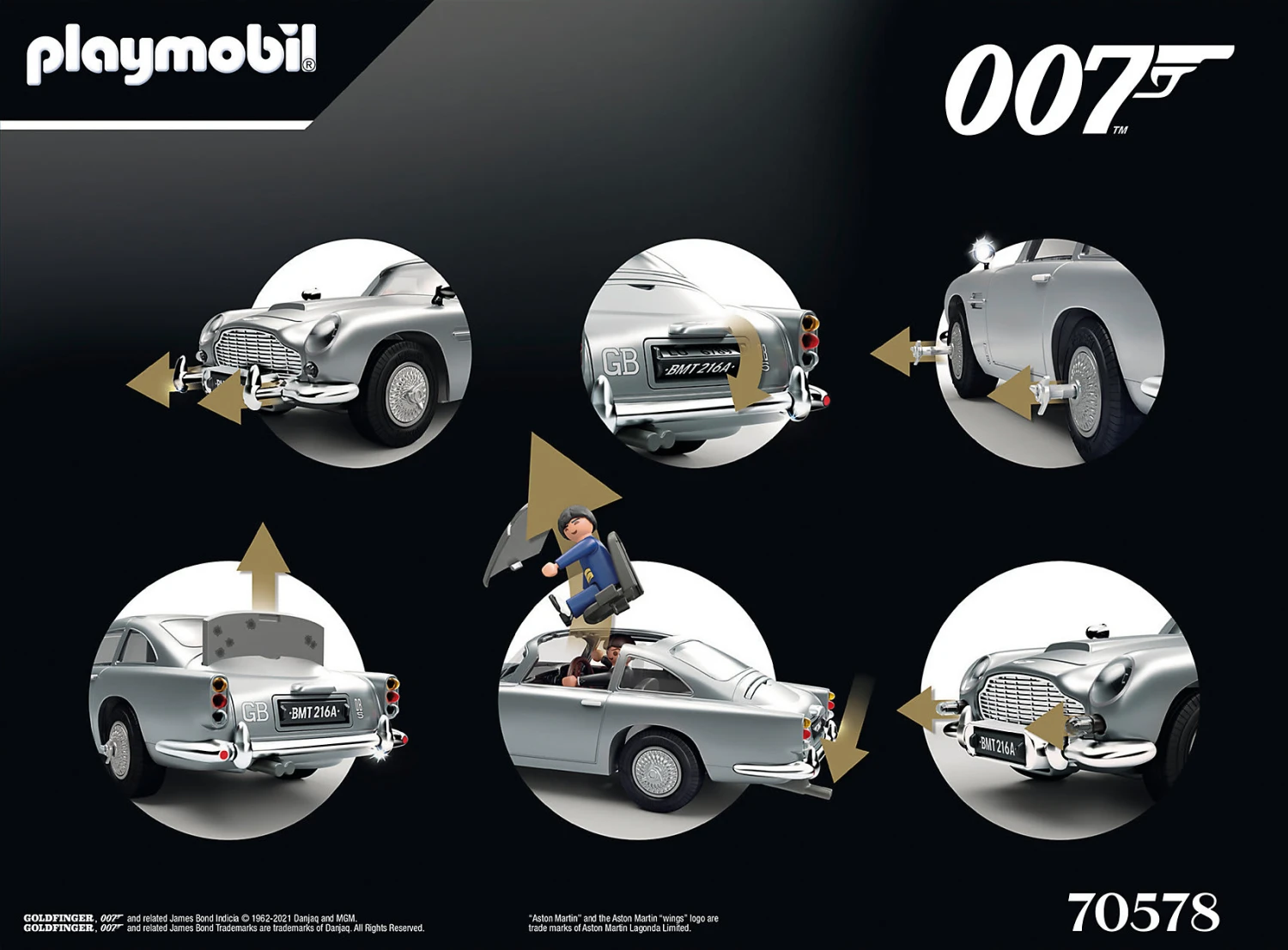 Playmobil 70578 James Bond Aston Martin DB5 - Goldfinger Edition 5 Playmobil 70578 James Bond Aston Martin DB5 - Goldfinger Edition – Bild 3