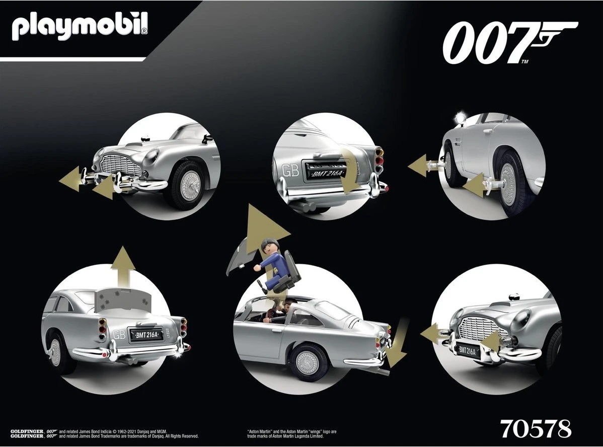 PLAYMOBIL 70578 JAMES BOND ASTON MARTIN DB5 - GOLDFINGER EDITION, Für James-Bond-Fans, Sammler Und Kinder Von 5-99 Jahren 5 PLAYMOBIL 70578 JAMES BOND ASTON MARTIN DB5 - GOLDFINGER EDITION, Für James-Bond-Fans, Sammler Und Kinder Von 5-99 Jahren – Bild 3