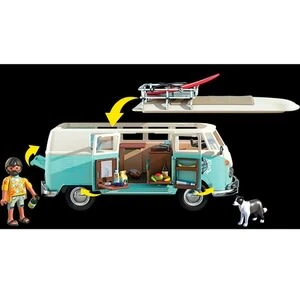 Playmobil 70826 Volkswagen T1 Camping Bus - Special Edition In Türkis 6 Playmobil 70826 Volkswagen T1 Camping Bus - Special Edition In Türkis – Bild 4