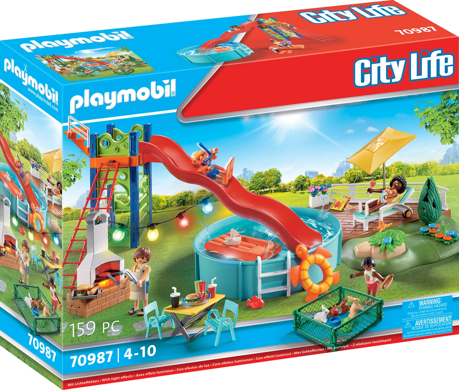 Playmobil 70987 Poolparty Mit Rutsche 3 Playmobil 70987 Poolparty Mit Rutsche