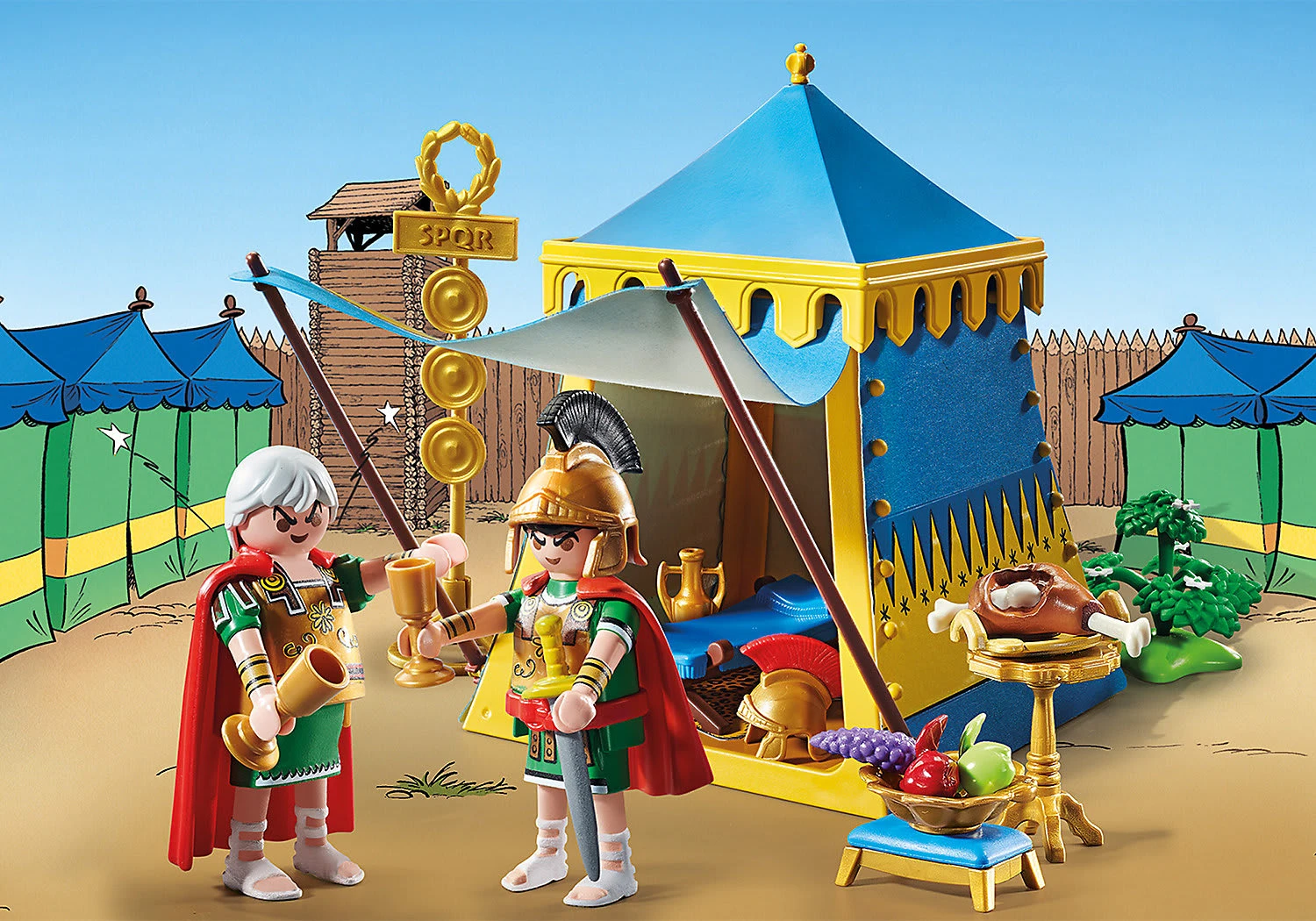 Playmobil 71015 Asterix: Anführerzelt Mit Generälen 4 Playmobil 71015 Asterix: Anführerzelt Mit Generälen – Bild 2