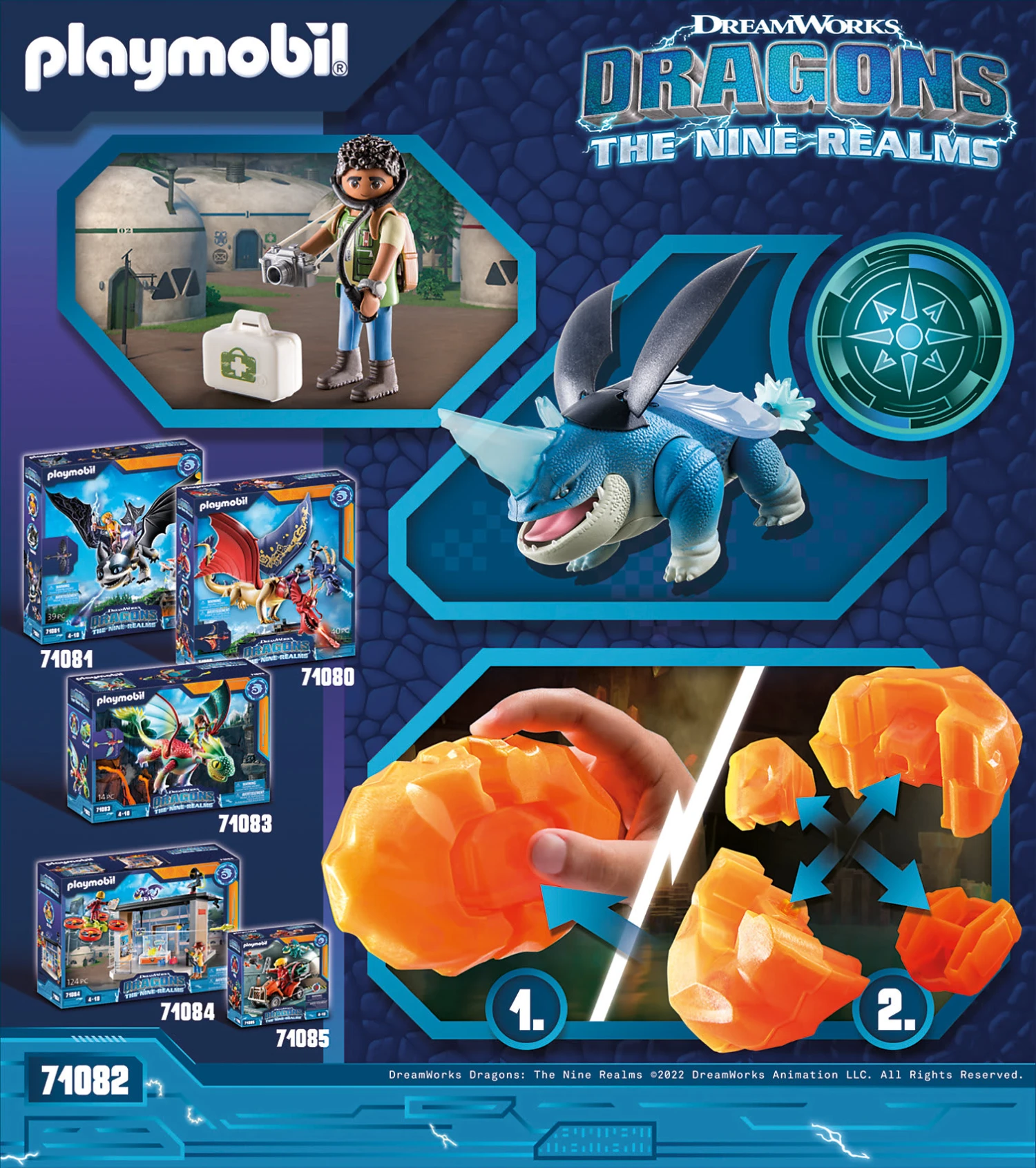 Playmobil 71082 Dragons: The Nine Realms - Plowhorn & D'Angelo 5 Playmobil 71082 Dragons: The Nine Realms - Plowhorn & D'Angelo – Bild 3