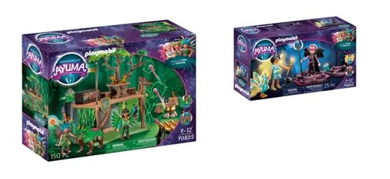 Playmobil Adventures Of Ayuma 2er Set: 70805 Trainingscamp + 70803 Crystal Fairy Und Bat Fairy Mit Seelentieren 3 Playmobil Adventures Of Ayuma 2er Set: 70805 Trainingscamp + 70803 Crystal Fairy Und Bat Fairy Mit Seelentieren