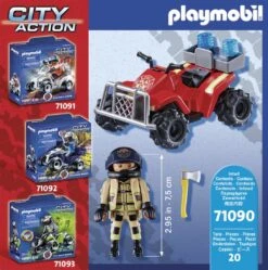 Playmobil City Action - Feuerwehr - Speed Quad 71090 9 Playmobil City Action - Feuerwehr - Speed Quad 71090 -Playmobil Shop playmobil city action brandweer speed quad 71090