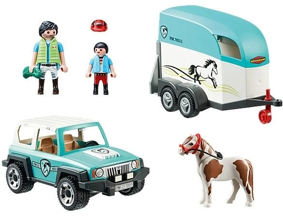 PLAYMOBIL Country 70511 PKW Mit Ponyanhänger, Ab 4 Jahren 4 PLAYMOBIL Country 70511 PKW Mit Ponyanhänger, Ab 4 Jahren – Bild 2