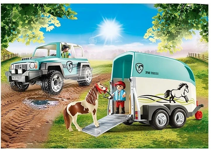 PLAYMOBIL Country 70511 PKW Mit Ponyanhänger, Ab 4 Jahren 5 PLAYMOBIL Country 70511 PKW Mit Ponyanhänger, Ab 4 Jahren – Bild 3