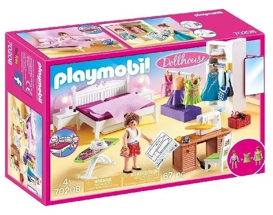 Playmobil Dollhouse 70208 Schlafzimmer Und Nähstudio, Mit Lichteffekten, Ab 4 Jahren 3 Playmobil Dollhouse 70208 Schlafzimmer Und Nähstudio, Mit Lichteffekten, Ab 4 Jahren
