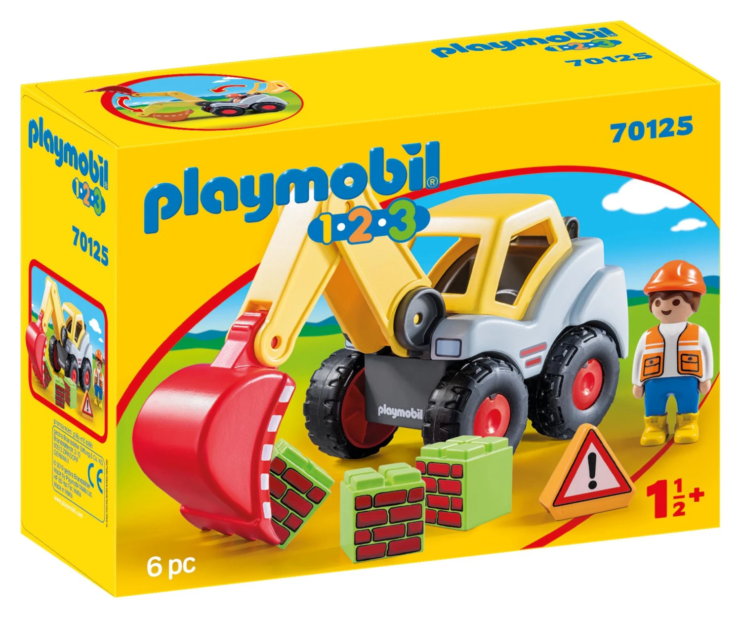 PLAYMOBIL® 1.2.3 70125 Schaufelbagger 3 PLAYMOBIL® 1.2.3 70125 Schaufelbagger