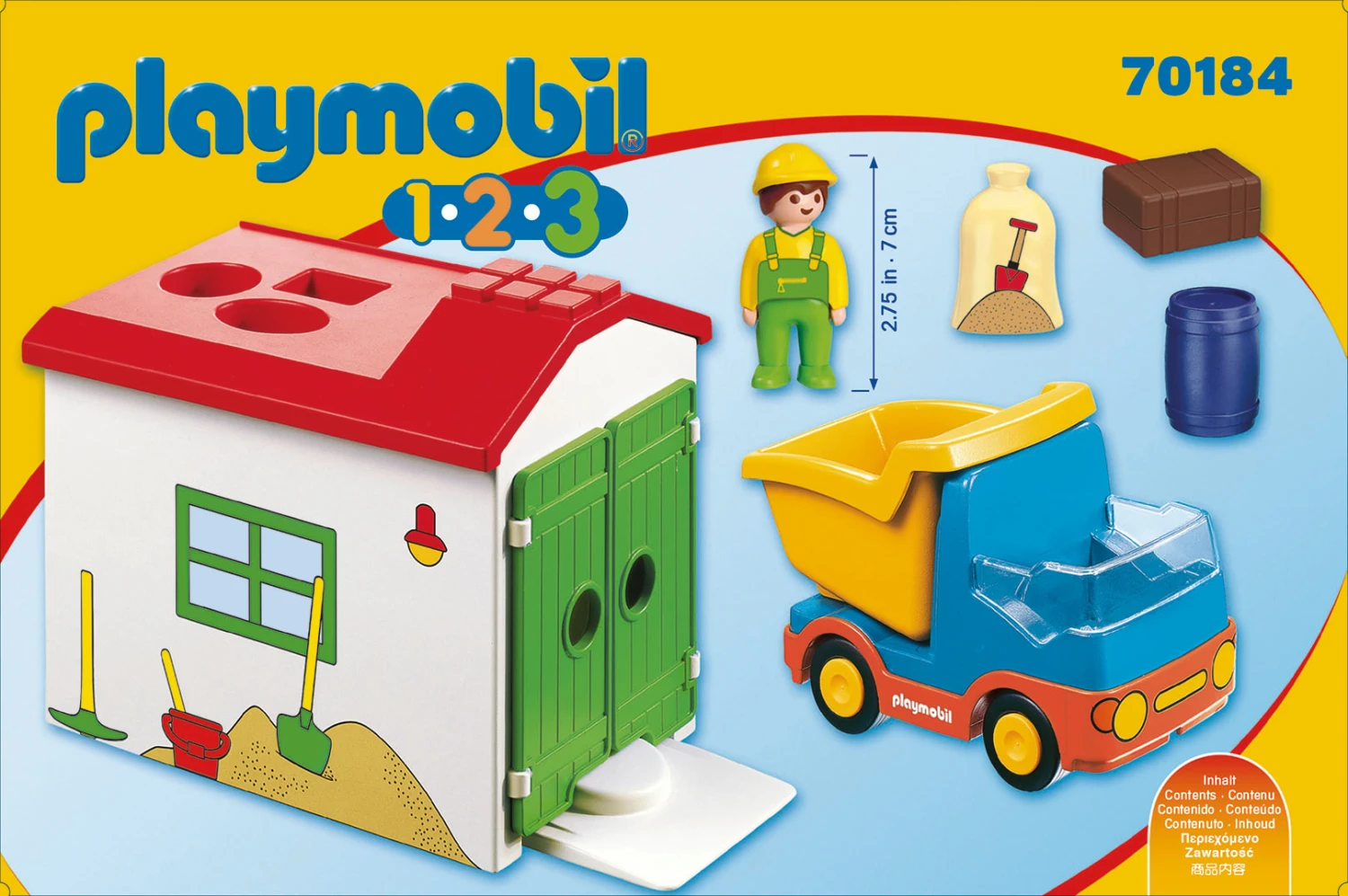 PLAYMOBIL® 1.2.3 70184 LKW Mit Sortiergarage 4 PLAYMOBIL® 1.2.3 70184 LKW Mit Sortiergarage – Bild 2