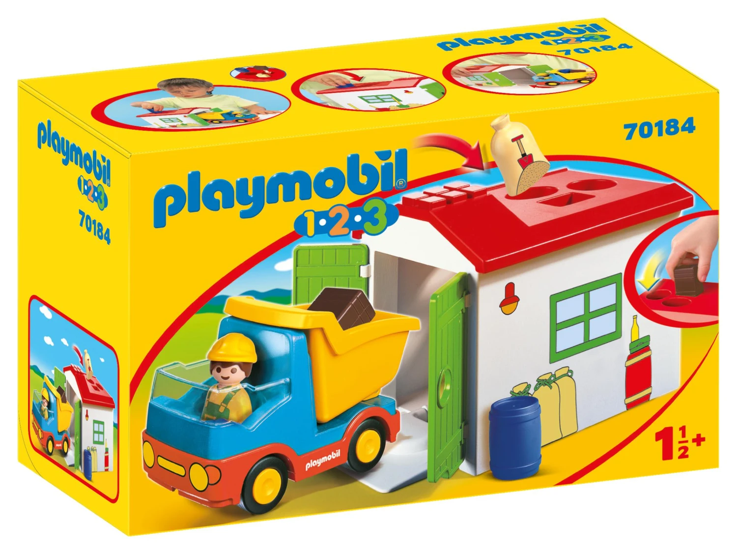 PLAYMOBIL® 1.2.3 70184 LKW Mit Sortiergarage 3 PLAYMOBIL® 1.2.3 70184 LKW Mit Sortiergarage