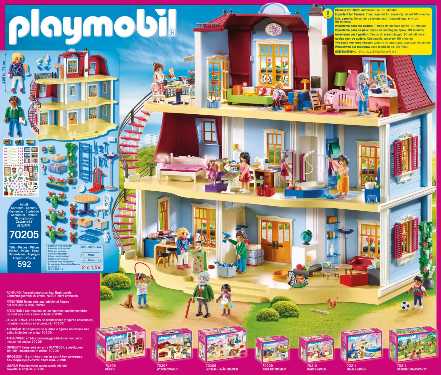 PLAYMOBIL® 70205 Mein Großes Puppenhaus 4 PLAYMOBIL® 70205 Mein Großes Puppenhaus – Bild 2
