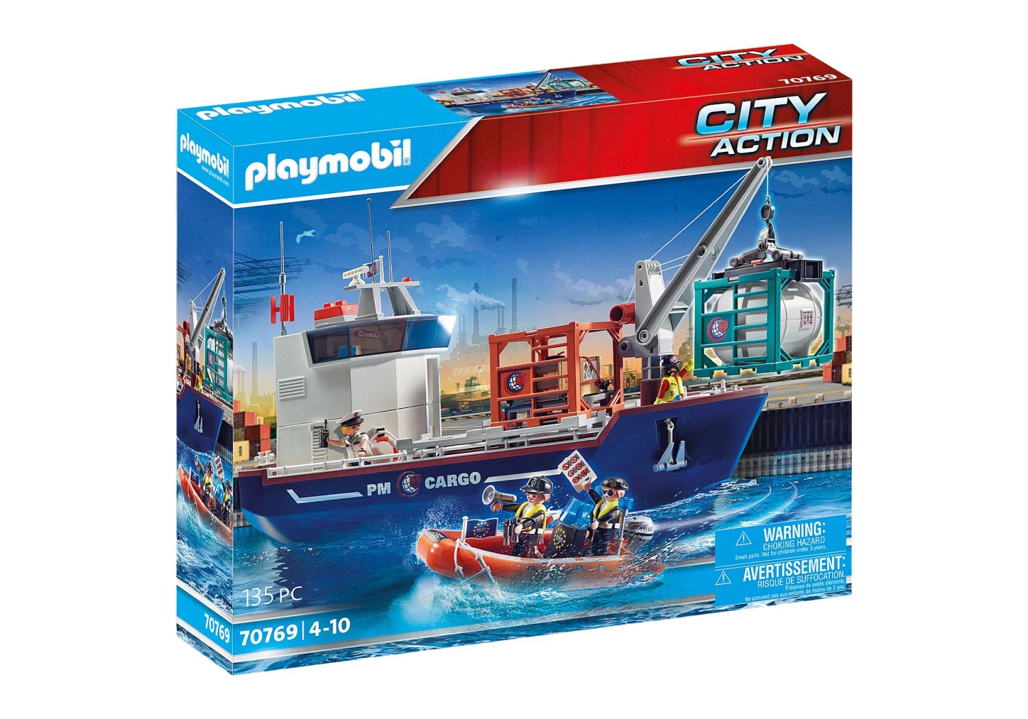 PLAYMOBIL® 70769 Großes Containerschiff Mit Zollboot 3 PLAYMOBIL® 70769 Großes Containerschiff Mit Zollboot