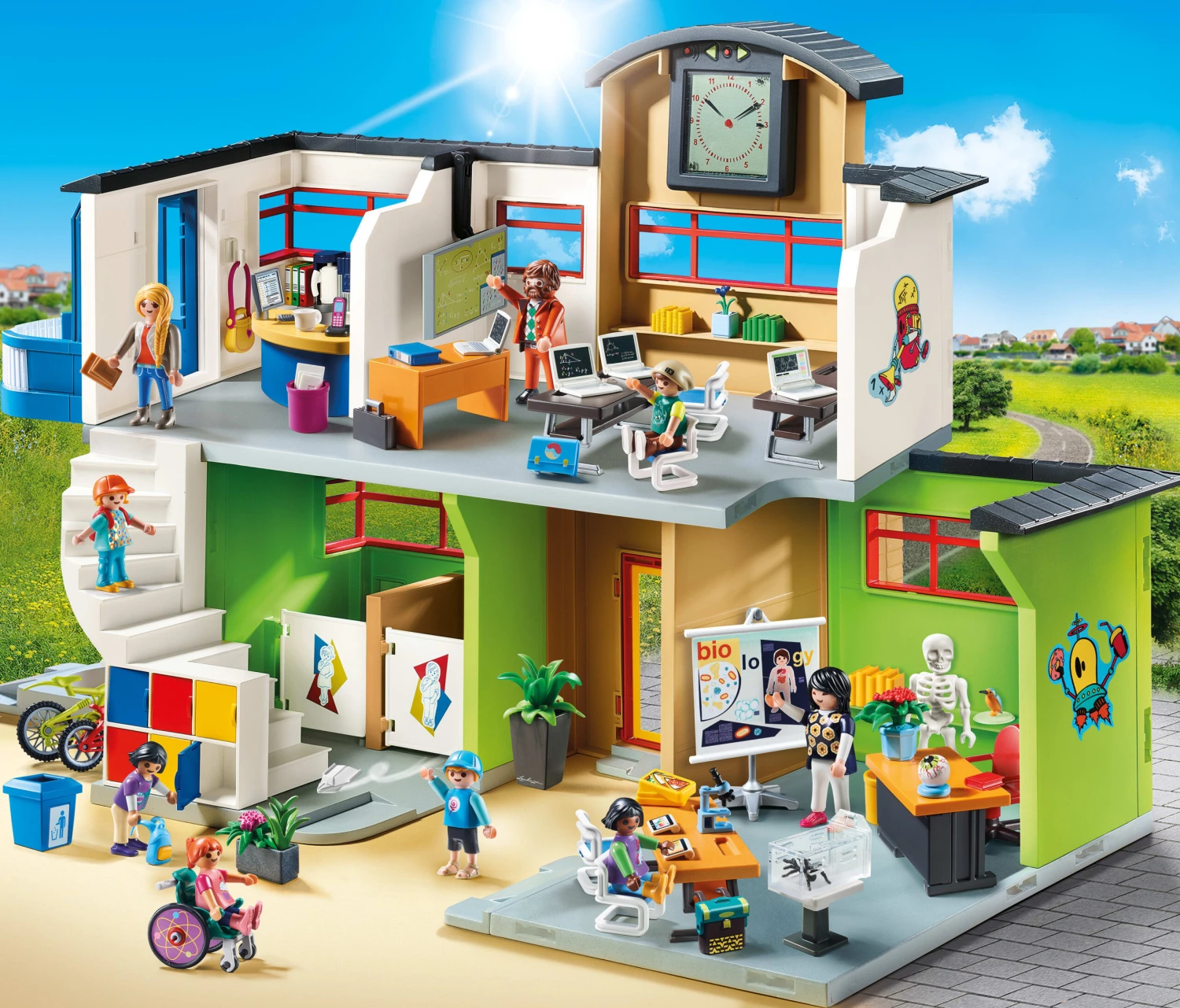 PLAYMOBIL® 9453 Große Schule Mit Einrichtung 5 PLAYMOBIL® 9453 Große Schule Mit Einrichtung – Bild 3