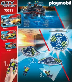 Playmobil Polizei-Fallschirm: Verfolgung Des Amphibien-Fahrzeugs -Playmobil Shop playmobil polizei fallschirm verfolgung des amphibien fahrzeugs 2