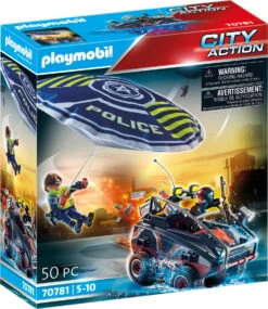 Playmobil Polizei-Fallschirm: Verfolgung Des Amphibien-Fahrzeugs